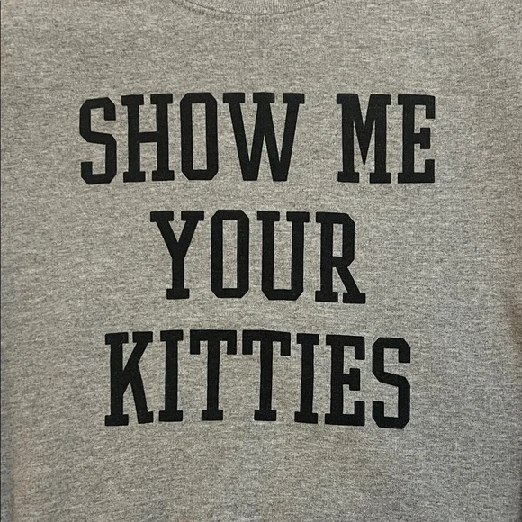 Gildan Gray Crew Neck Sweater - Picture 2 of 3